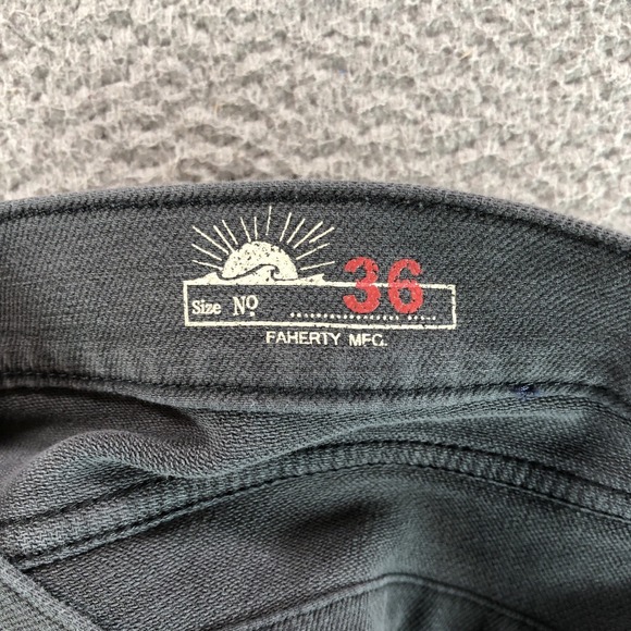 Faherty Pants Mens 36x28 Gray Slate 5 Pocket Terry stretch Casual Comfort Office - Picture 6 of 13